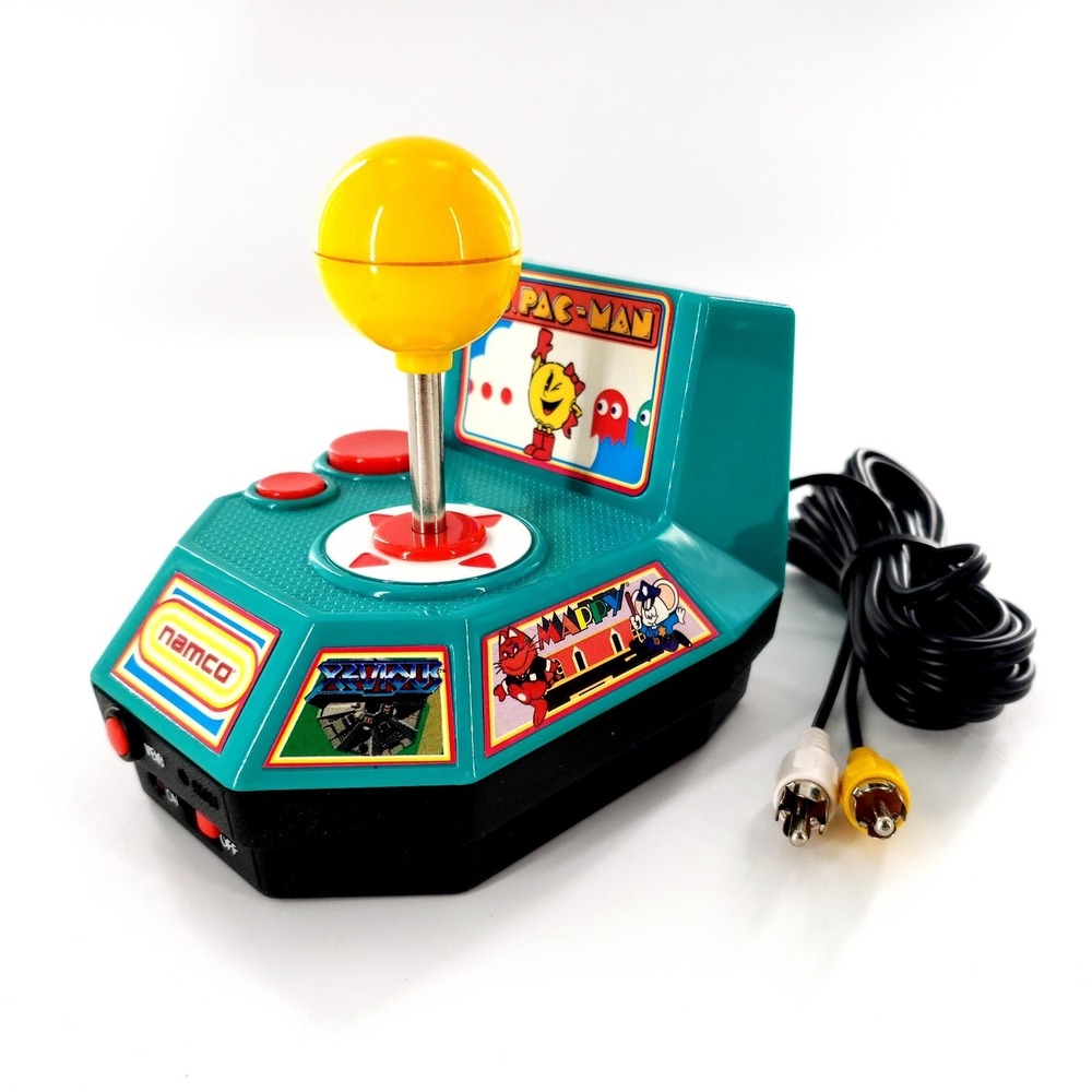 Namco Ms. Pac-Man 5-in-1 TV Plug N Play Game Jakks Pacific 2004 **READ** Tested